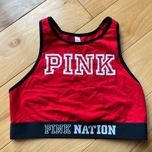 PINK bralette/sports bar